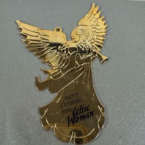 Celtic Woman Christmas Ornament Brass Angel Musical